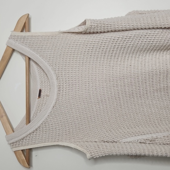 Free People Cream Knit Tank Top - Picture 2 of 5